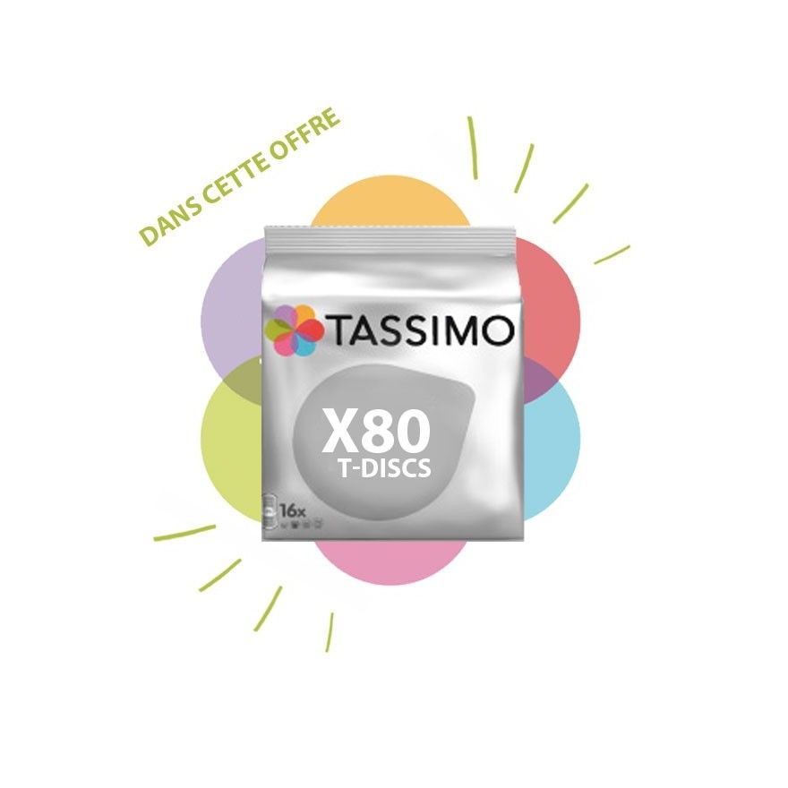 TASSIMO Café dosettes L'Or Espresso Classique - Lot de 5 x 16 boissons