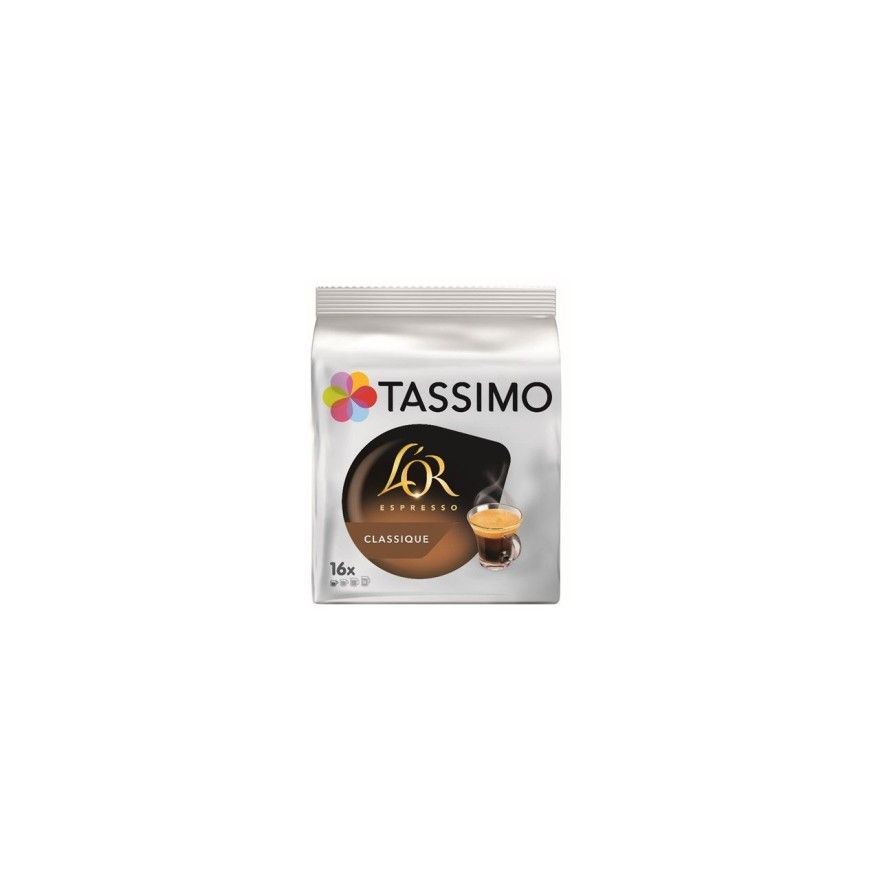 TASSIMO Tassimo velours noir petit déjeuner dosette x16 -128g pas cher 