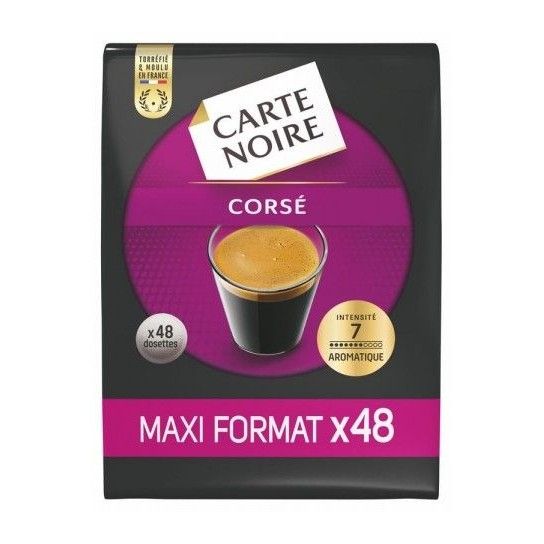 Carte noire café corse dosettes N°6 extra format x60 420g