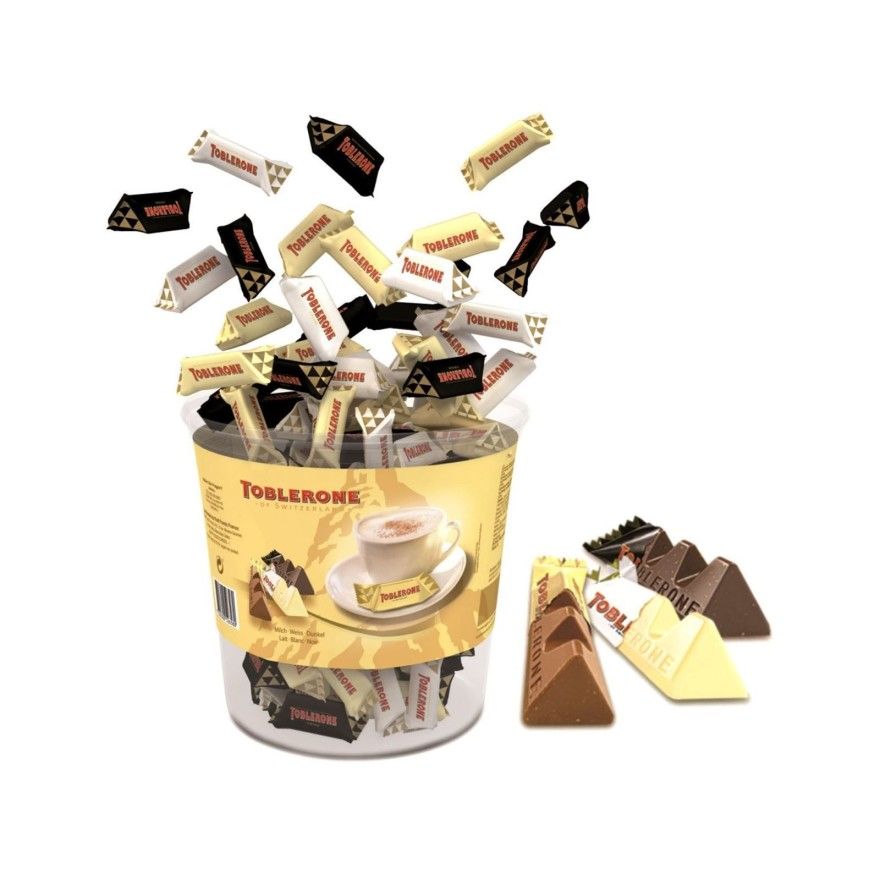 Toblerone Mix Box: Chocolats au lait, noir et blanc - Boite 110