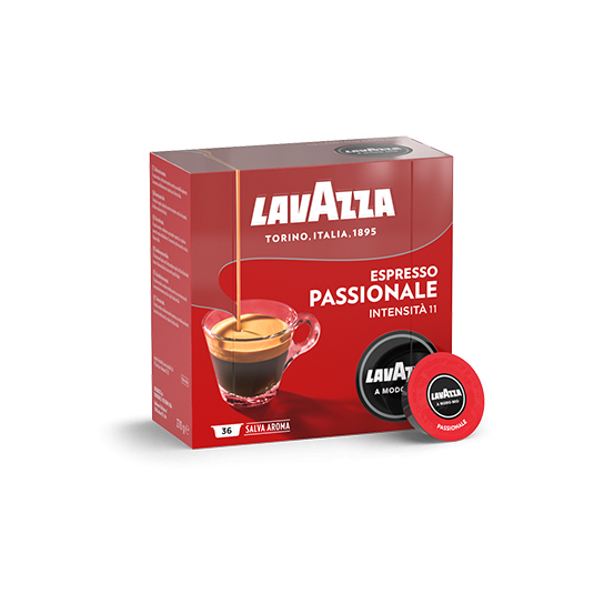 Lavazza A Modo Mio Espresso Passionale - 36 Capsules - Café