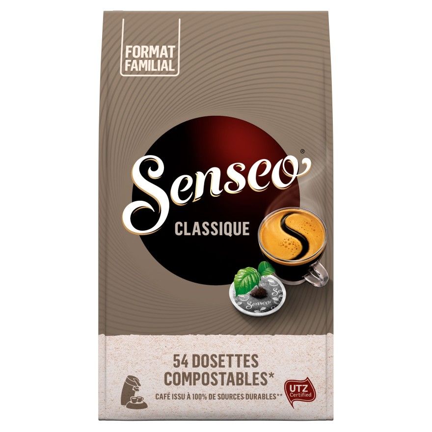 Café dosettes Compatibles Senseo doux SENSEO : la boite de 60