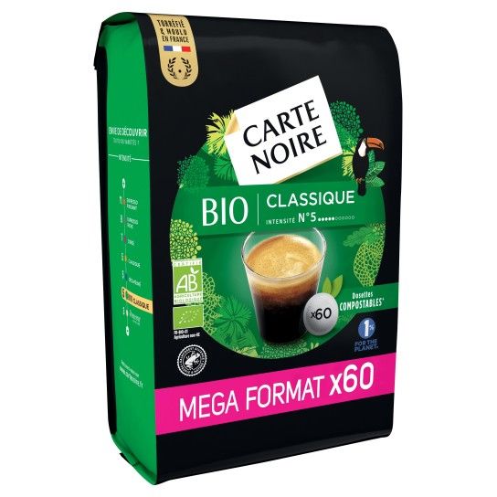 Dosettes SENSEO Corsé N°7 Méga Format X60 Carte Noire