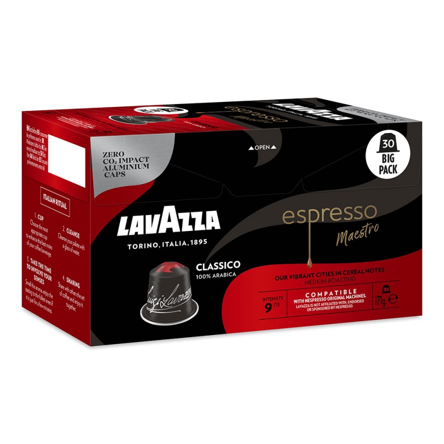 Lavazza Espresso Classico - 30 Capsules pour Nespresso à 7,49 €