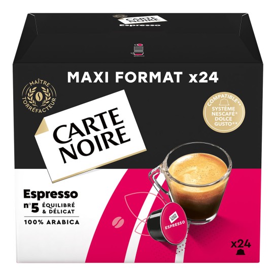 Carte Noire Espresso N°5 pour Dolce Gusto - Maxi Format x24